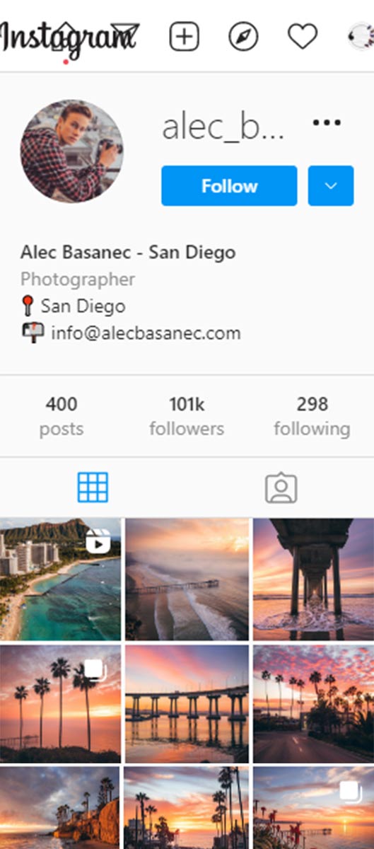 خرید پیج اینستا برای عکاسی